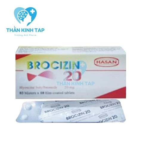 Brocizin 20 - Hộp 3 vỉ x 10 viên